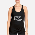 Mom Snack Dealer Women's Racerback Tank hero product mockup