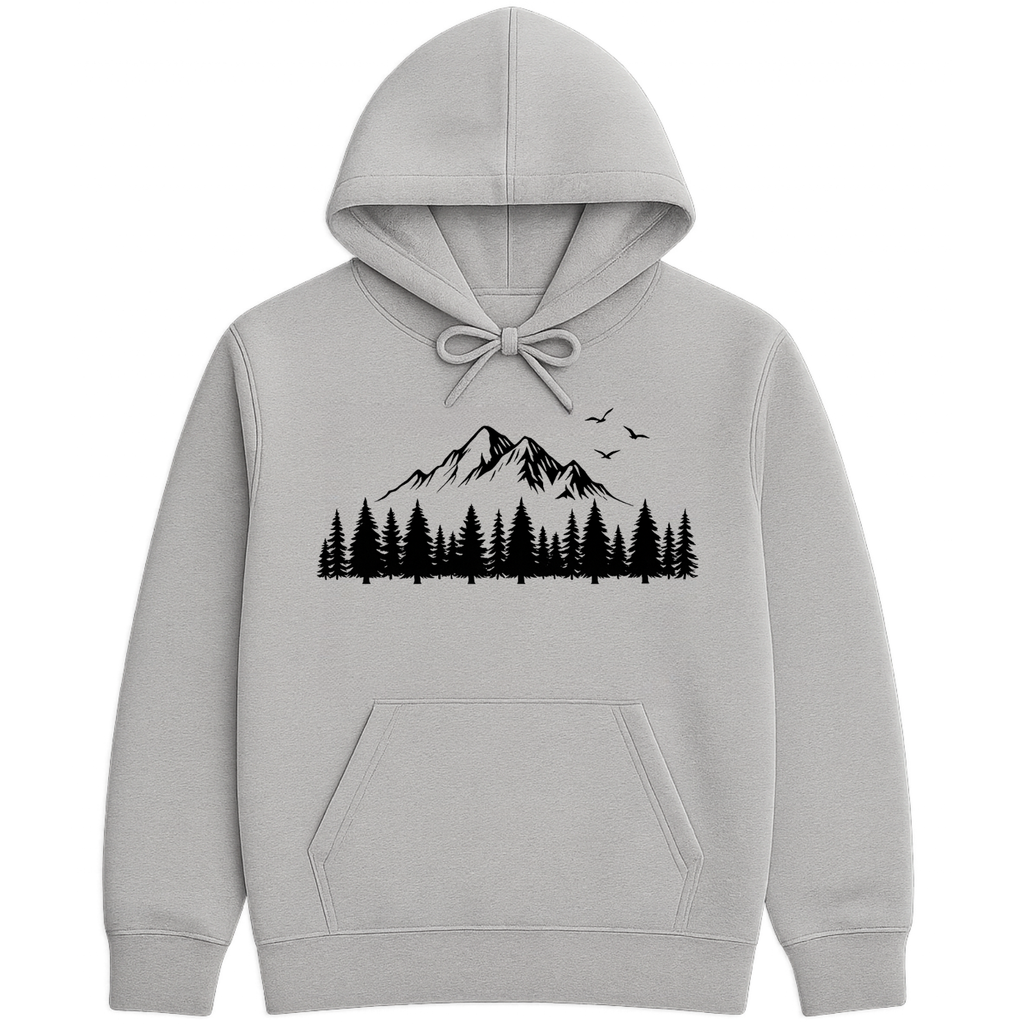 Mountain Forest Hoodie - Sports Grey