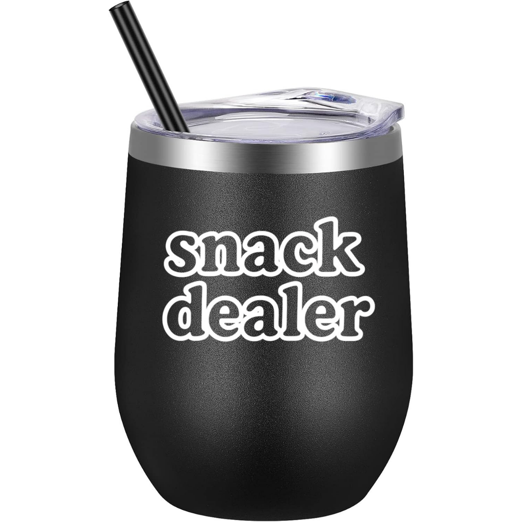 Snack Dealer Wine Tumbler - Black