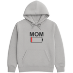 Mom Battery Low Pullover Hoodie hero product mockup