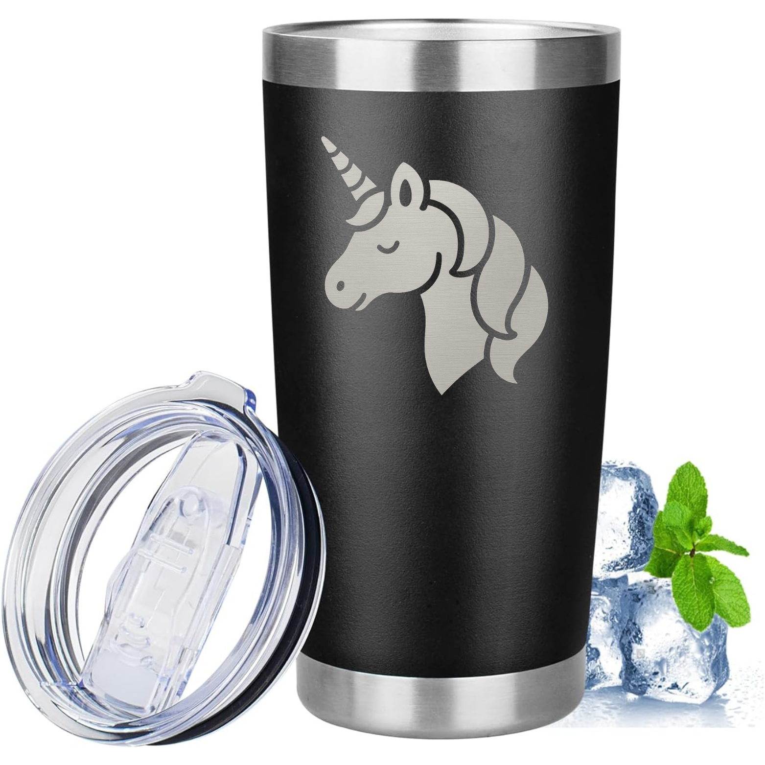 Unicorn 20oz Tumbler - Black