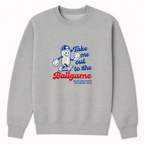 Take Me Out To The Ballgame Crewneck Sweatshirt - Sports Grey mockup