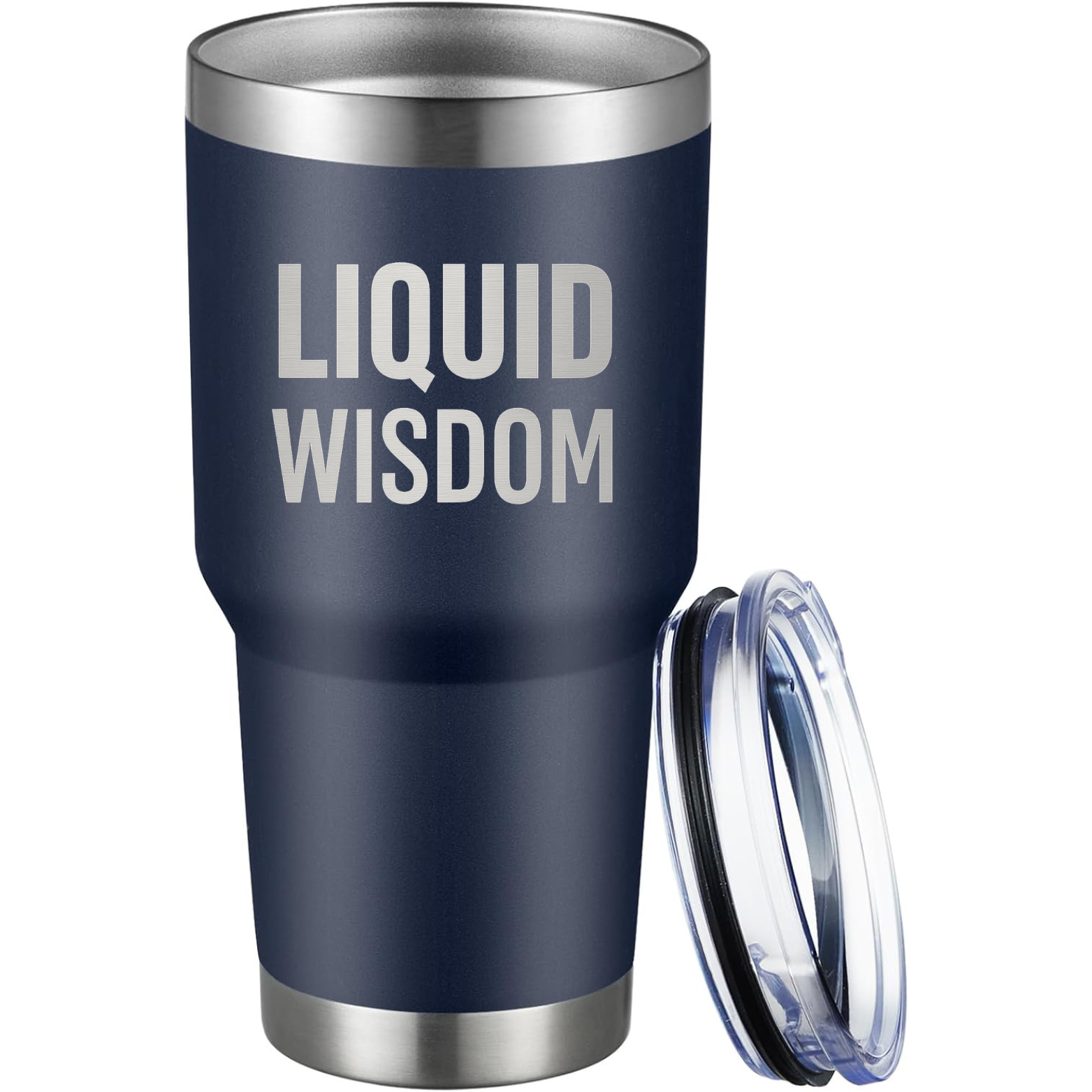 Liquid Wisdom 30oz Tumbler - Navy