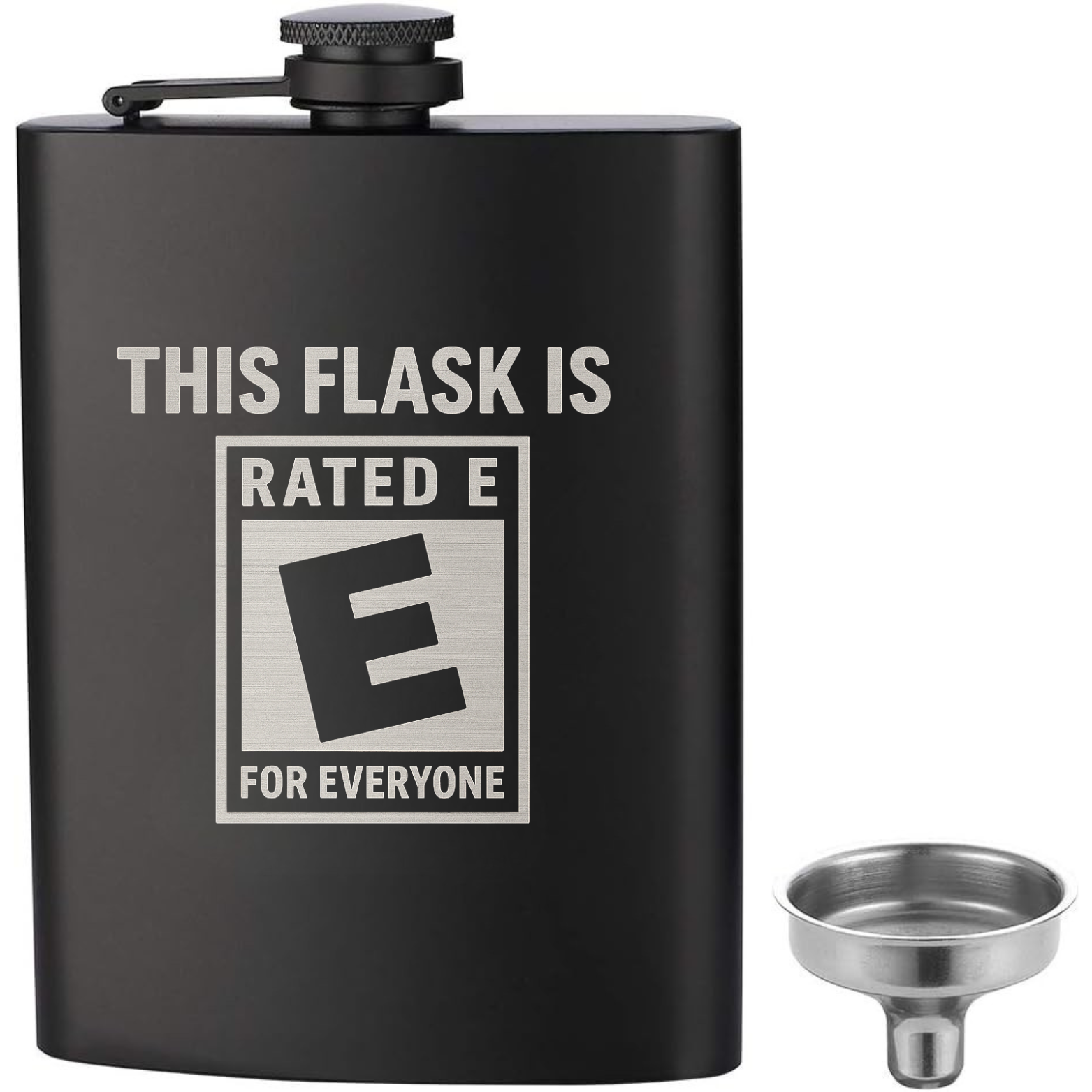 Rated E Flask - Black