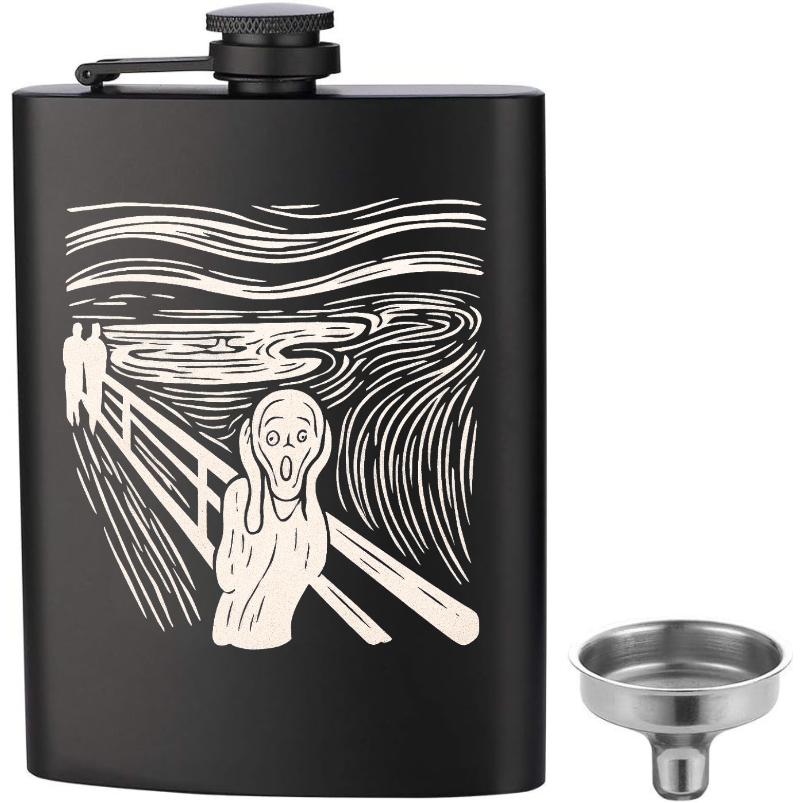The Scream Flask - Black