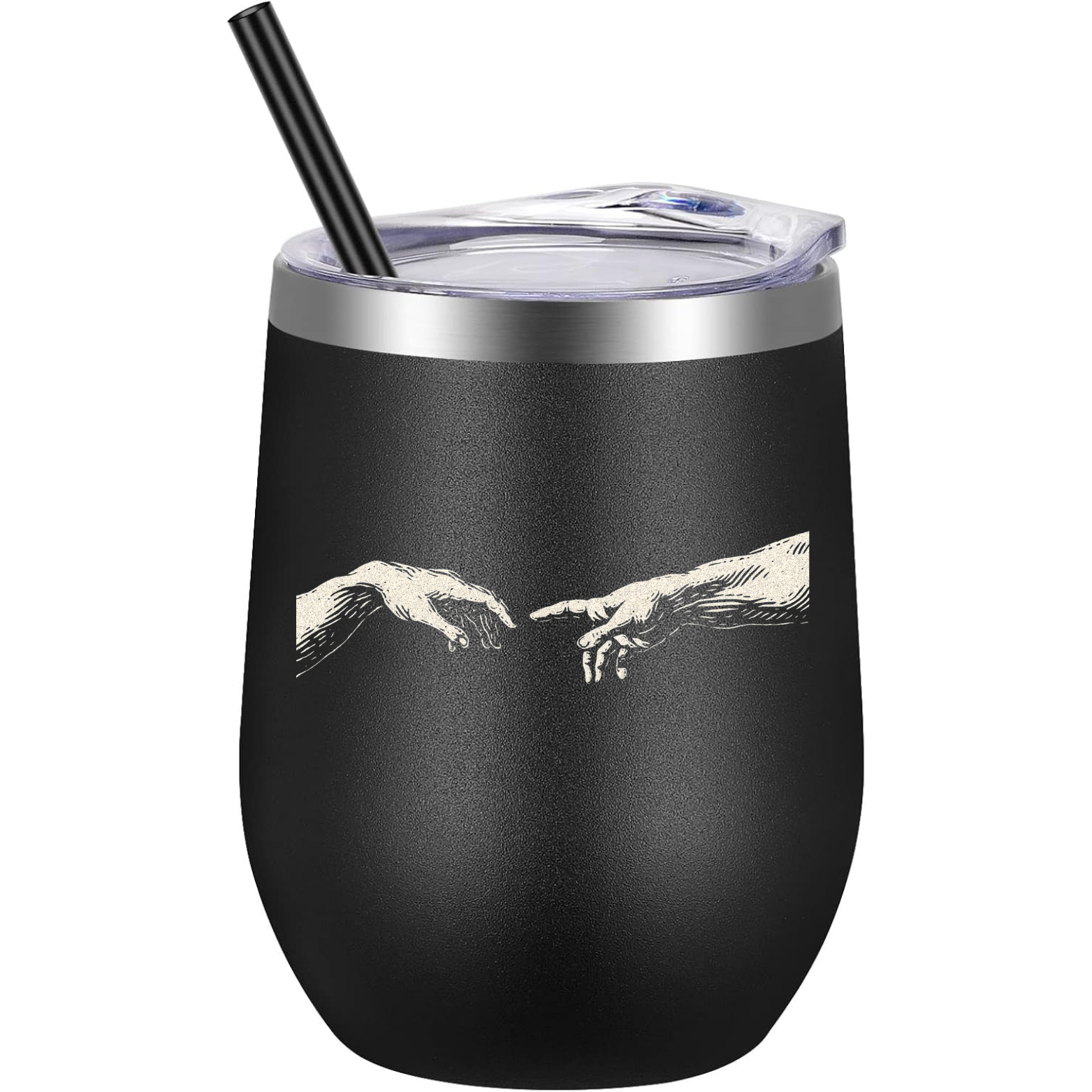 Sistine Chapel Wine Tumbler - Black