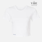 Women's Baby Rib Cropped T-Shirt (Name)