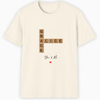 You and Me crossword Classic T-Shirt hero product mockup