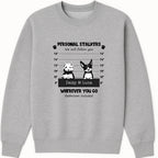 Personal Stalker - Dogs Black and White Sweatshirt hero product mockup