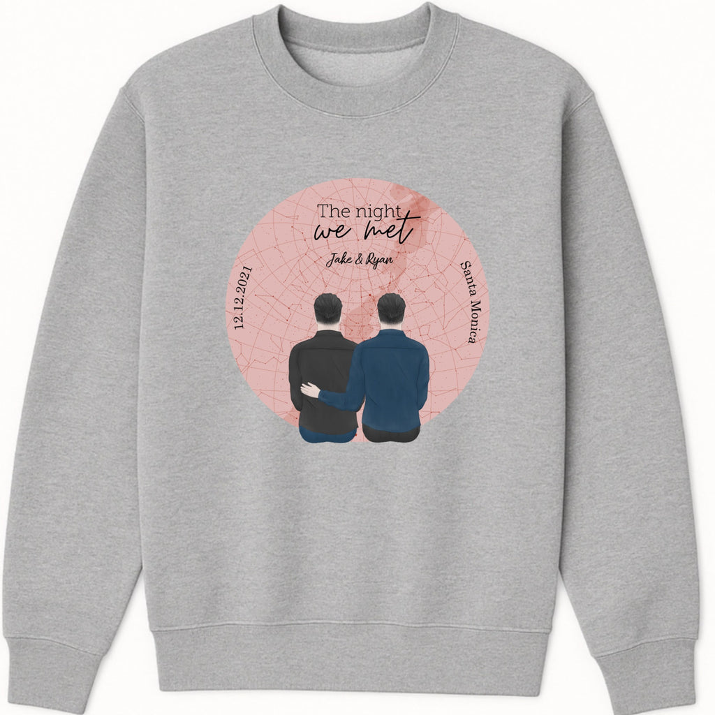 The night we met Sweatshirt hero product mockup