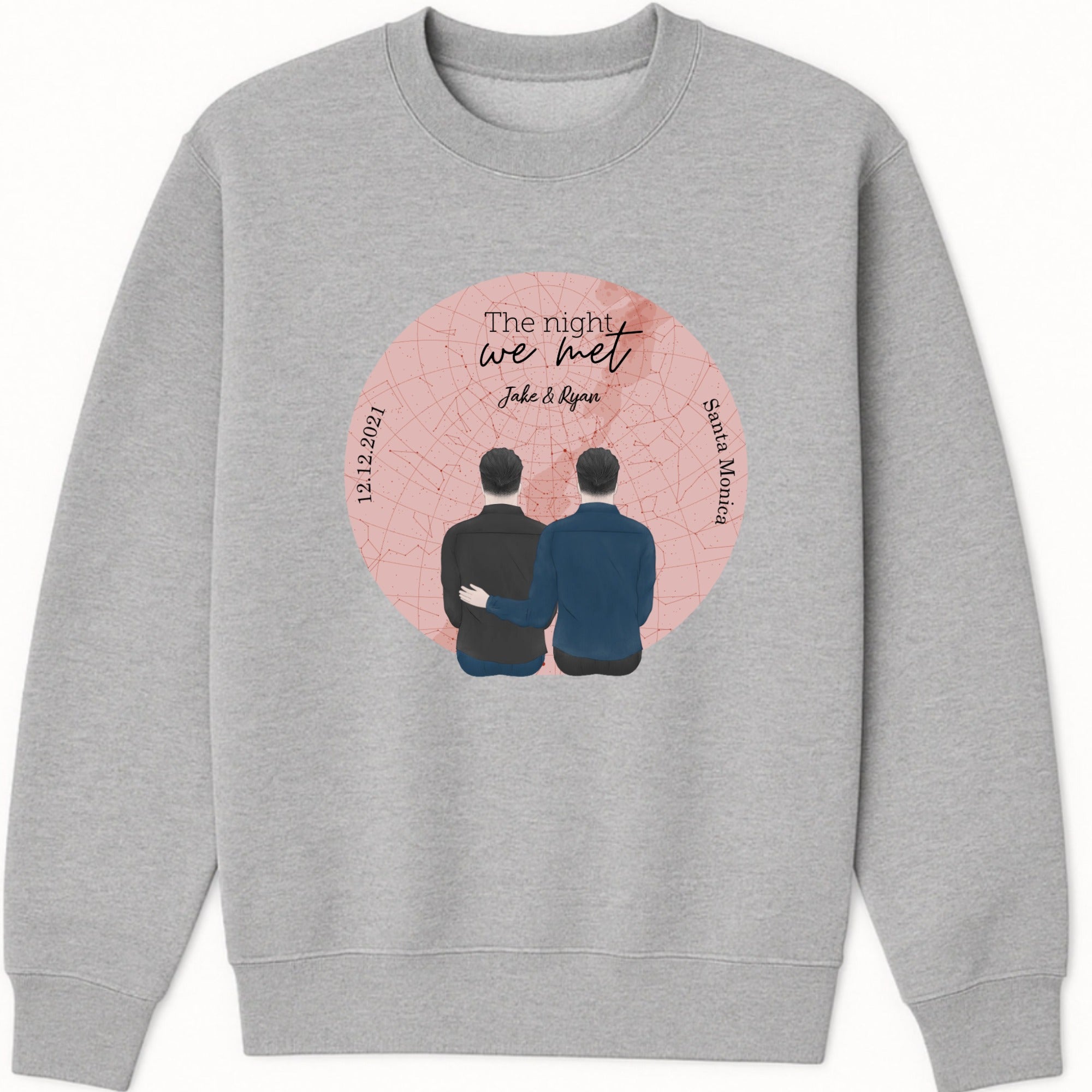 The night we met Sweatshirt hero product mockup