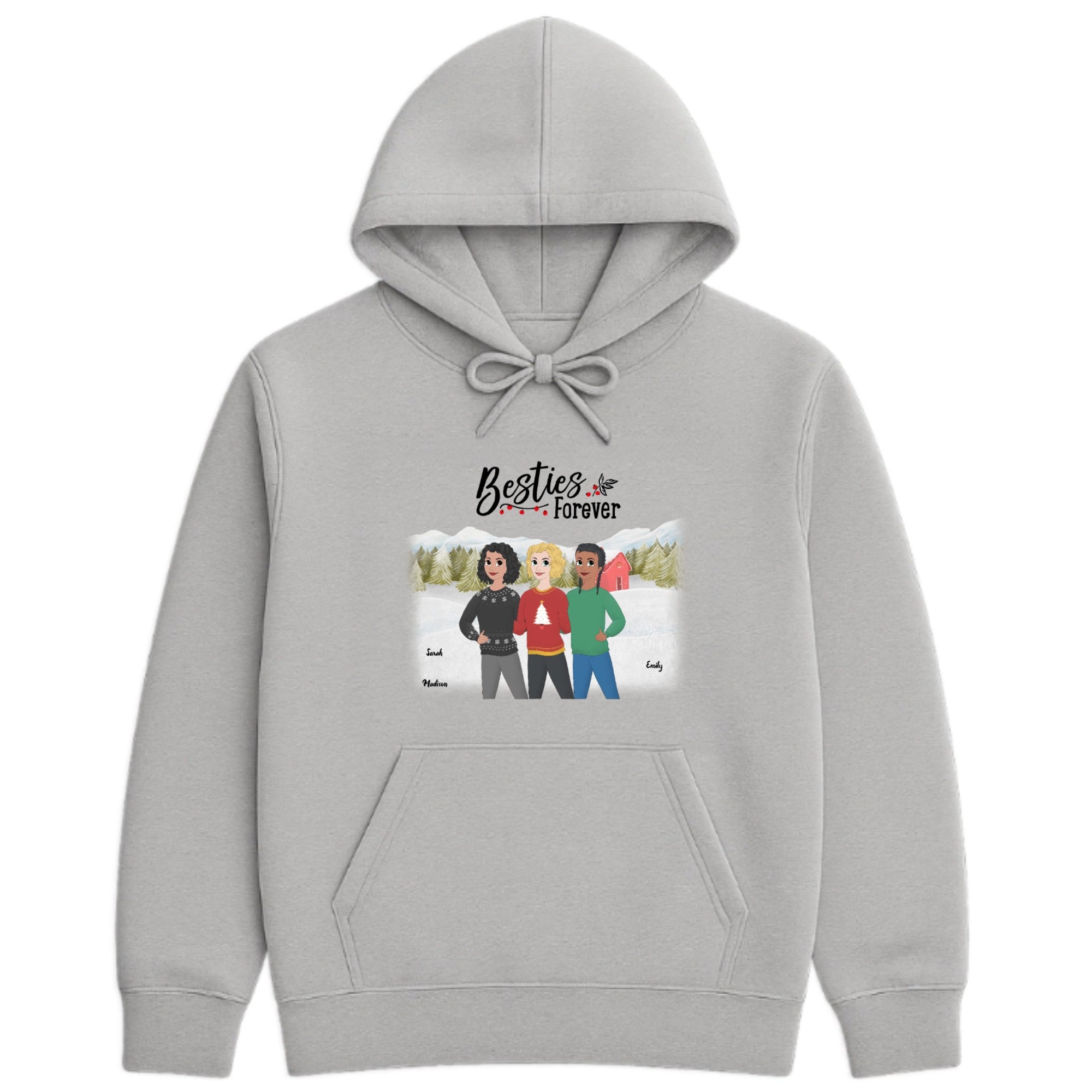 Besties forever Hoodie hero product mockup