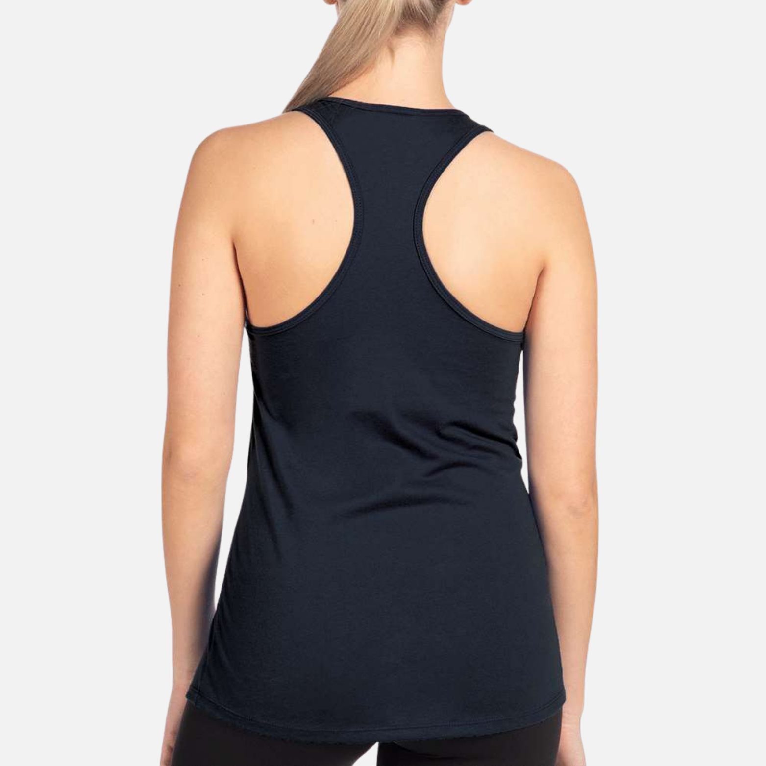 Awesome Like My Daughter Women's Racerback Tank - Navy back mockup