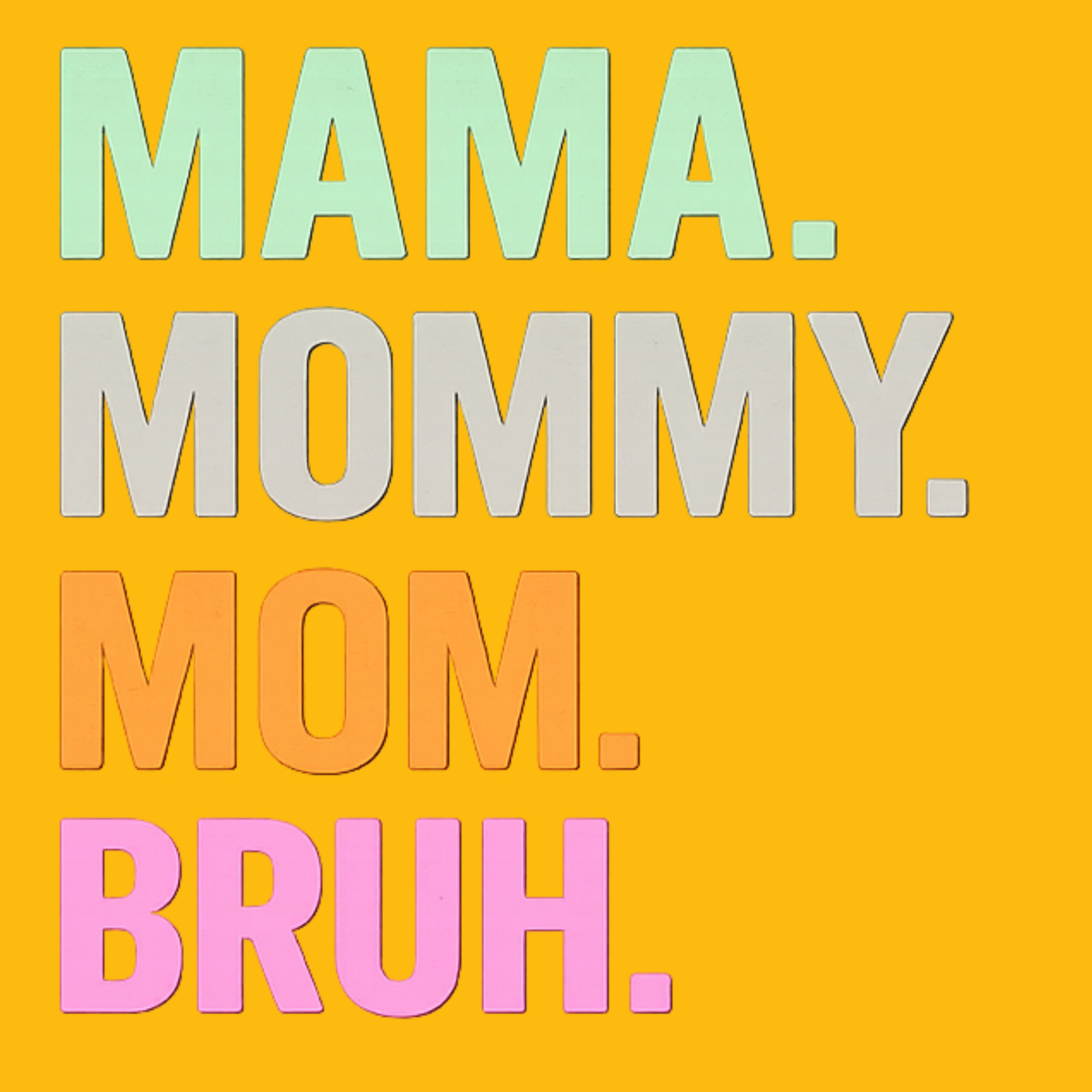 Mom Bruh Hoodie - Yellow design preview
