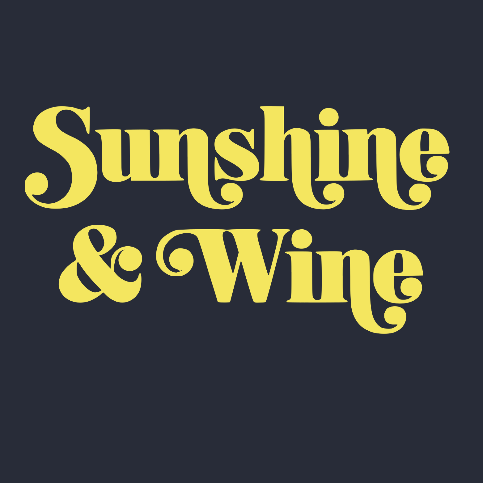 Sunshine & Wine Women's Racerback Tank - Navy design preview