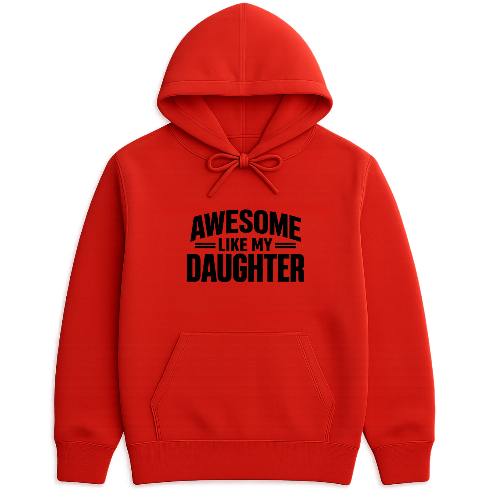 Awesome Like My Daughter Hoodie - Red mockup