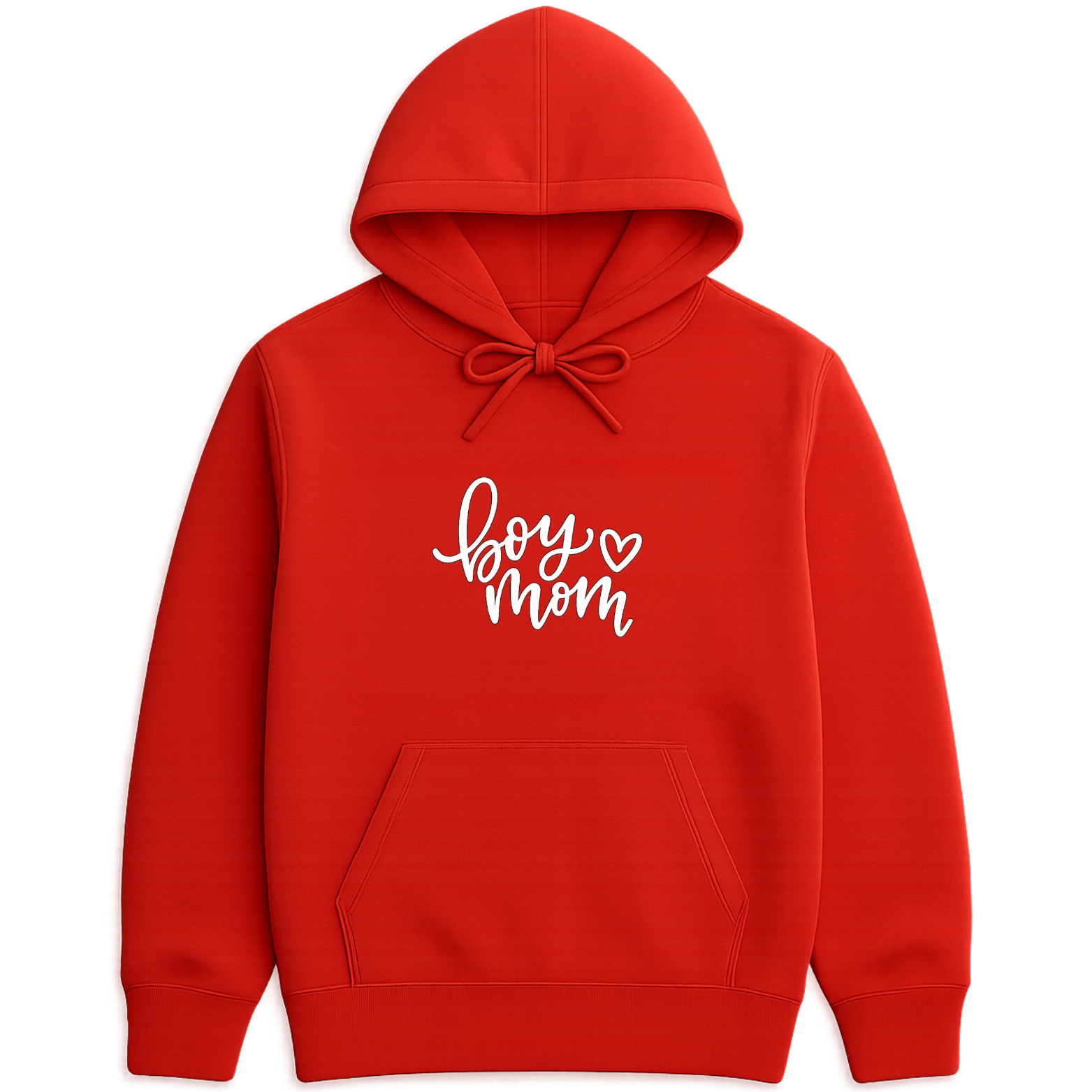 Boy Mom Hoodie - Red mockup