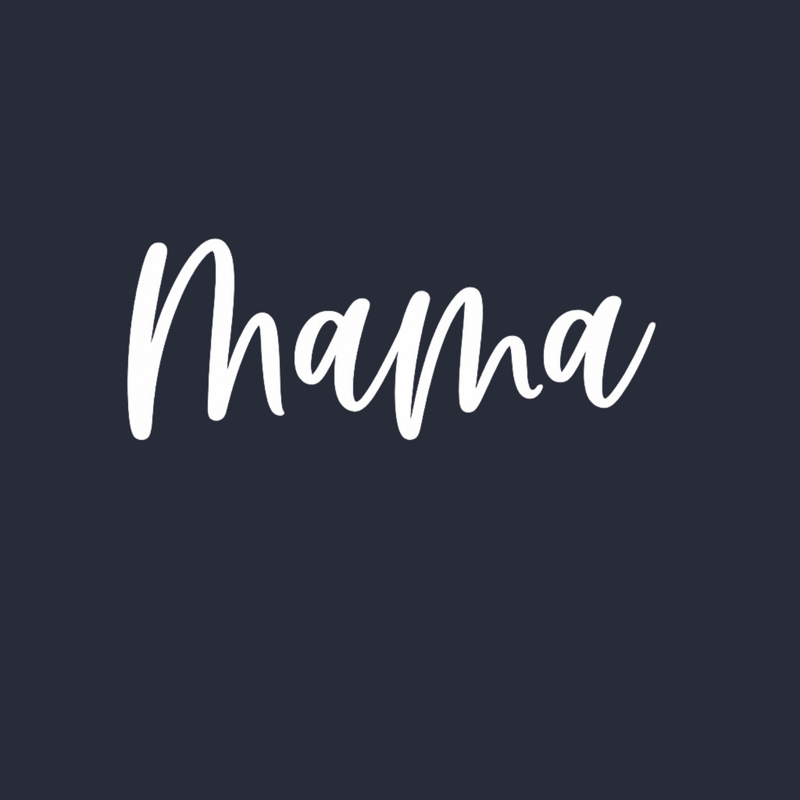 MAMA Women's Racerback Tank - Navy design preview
