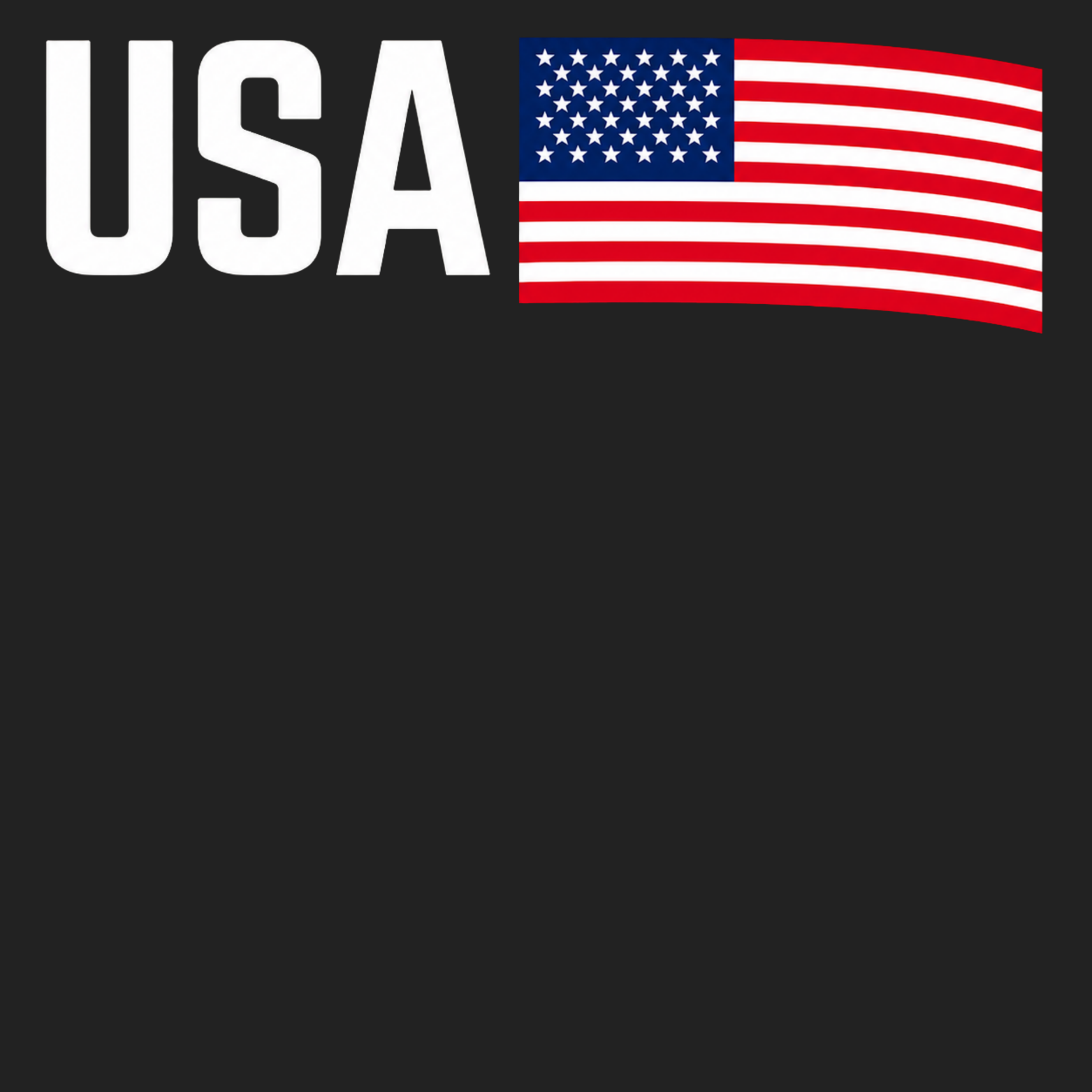 USA Youth Triblend Tee - Black design preview