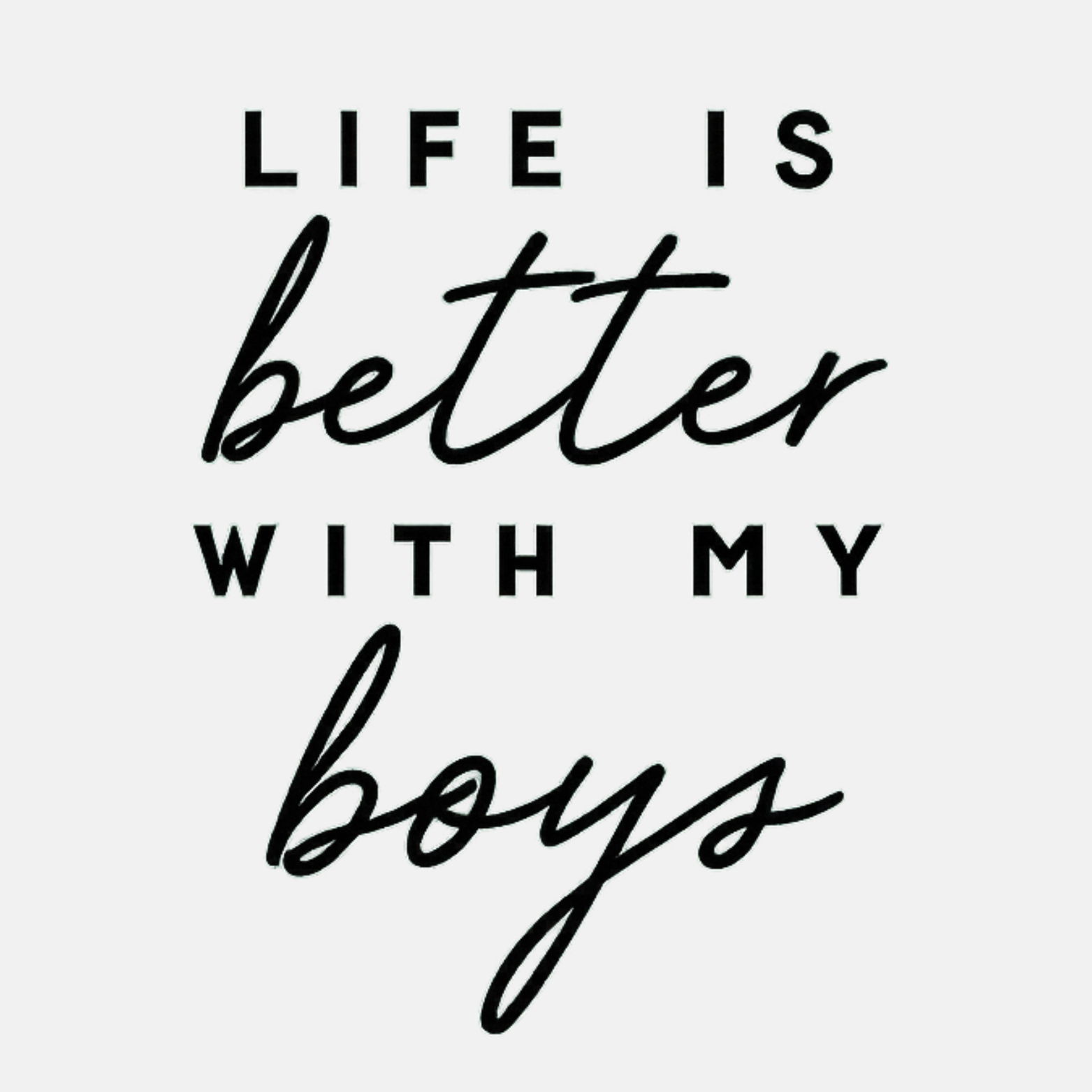 Life Is Better With My Boys Women's Ultra-Premium Triblend T-Shirt - Natural design preview