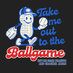 Take Me Out To The Ballgame Youth Triblend Tee - Black design preview