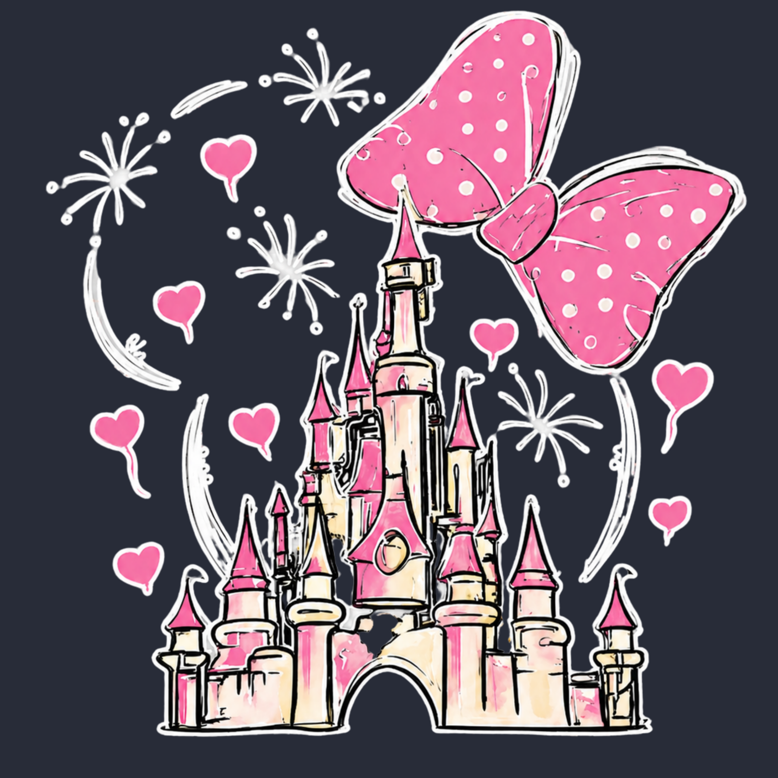 Magical Women's Racerback Tank - Navy design preview