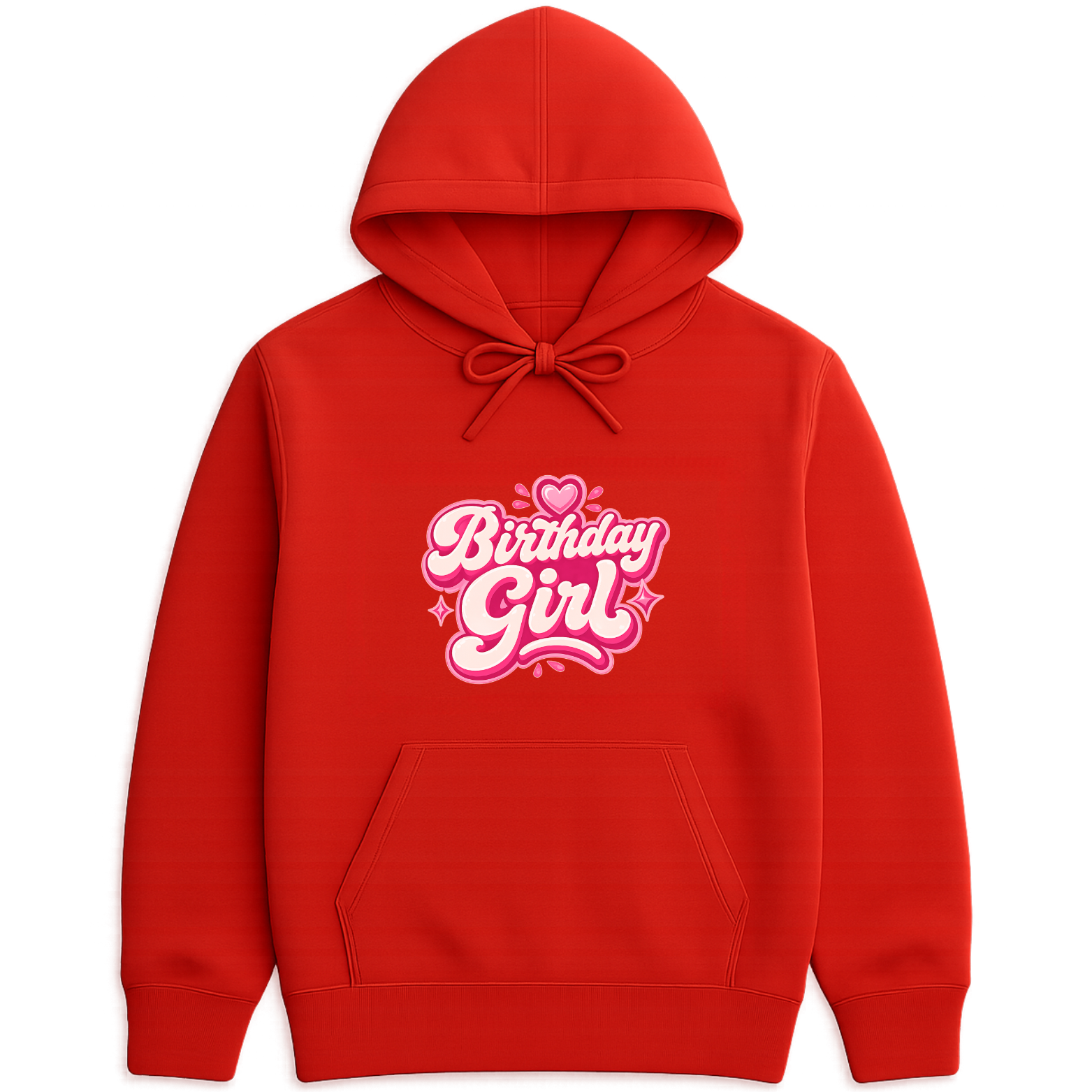 Birthday Girl Hoodie - Red mockup
