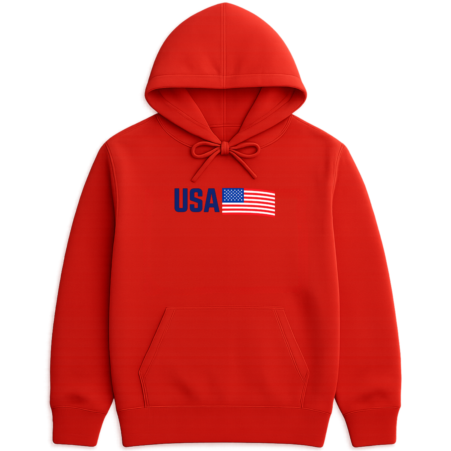 USA Hoodie - Red mockup