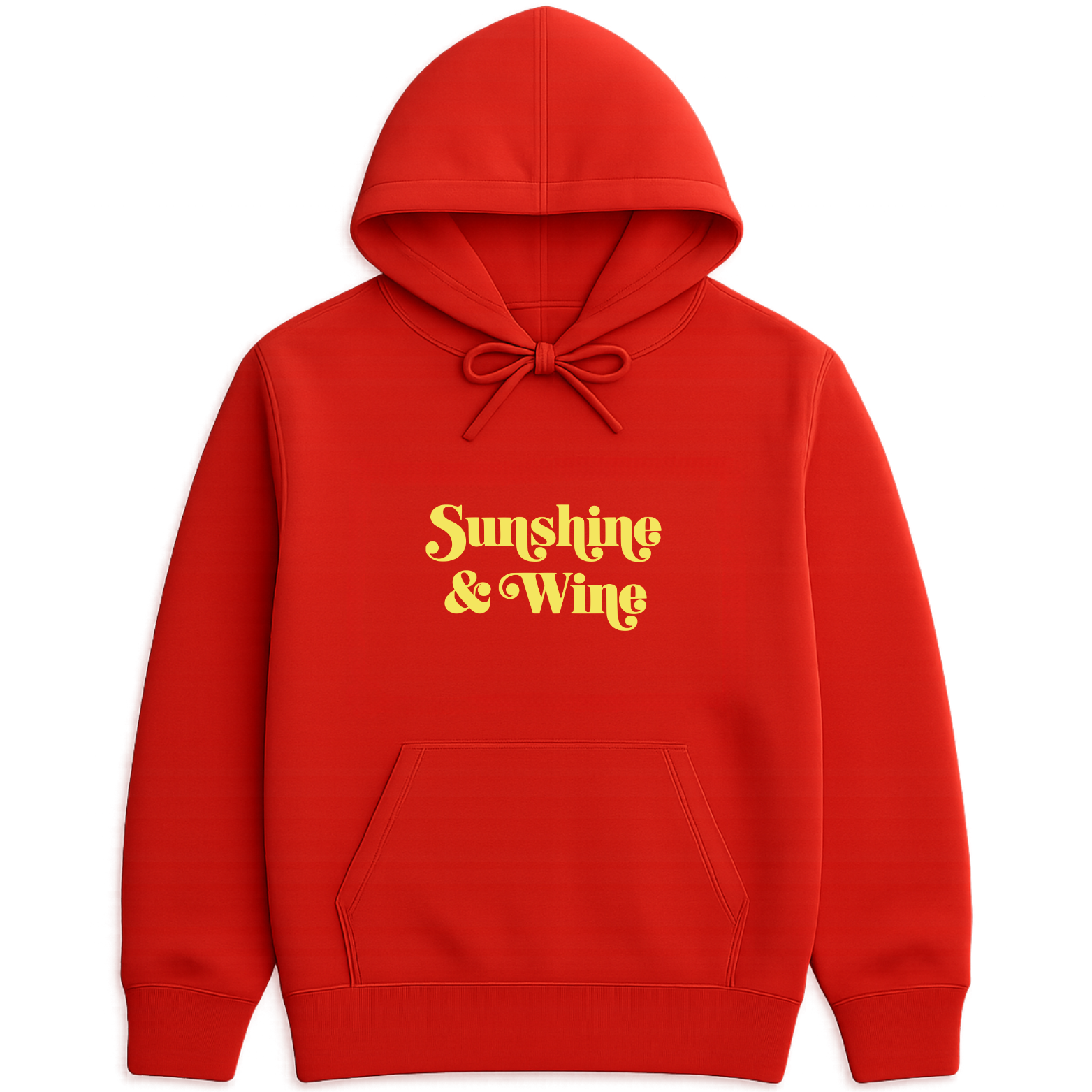 Sunshine & Wine Hoodie - Red mockup