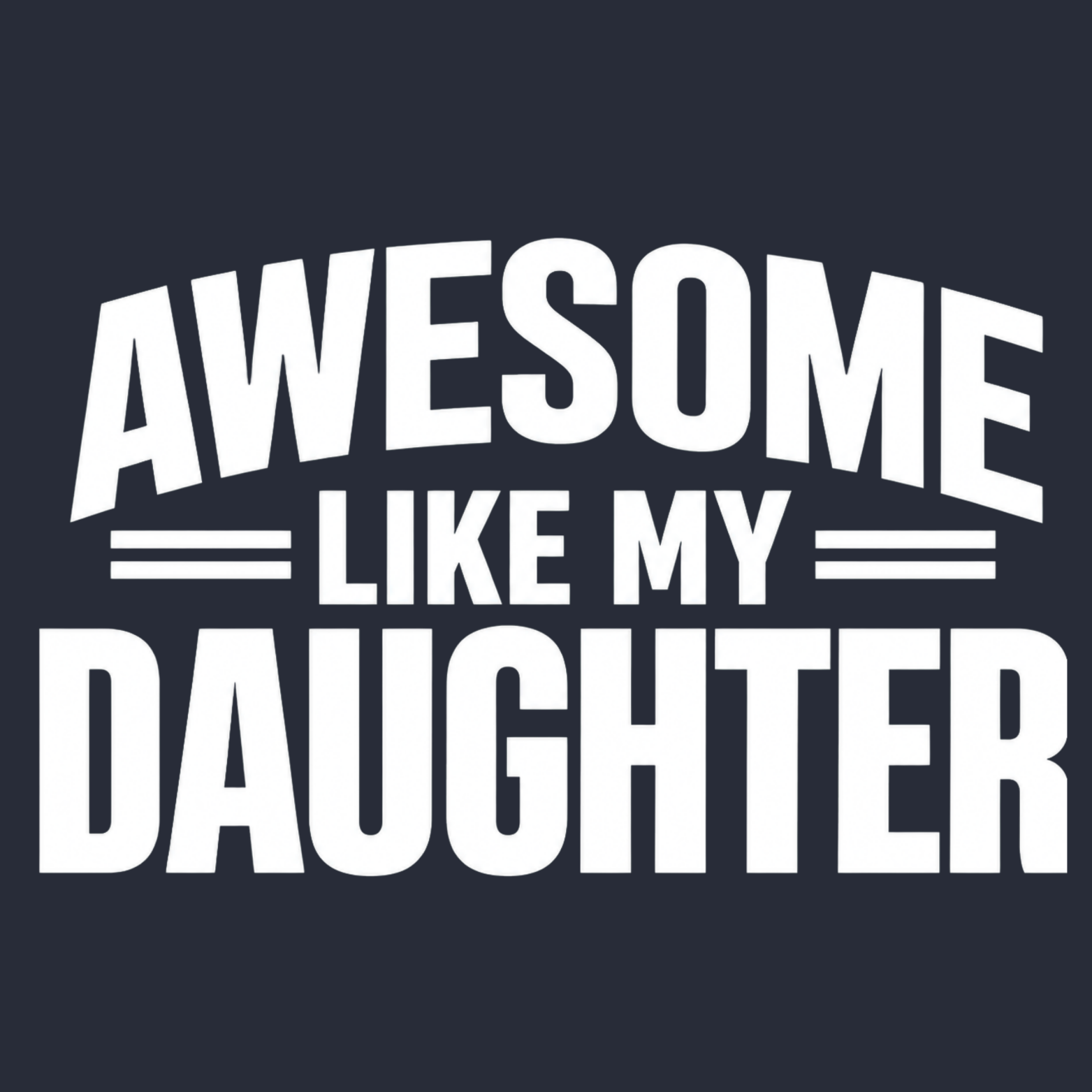 Awesome Like My Daughter Women's Racerback Tank - Navy design preview