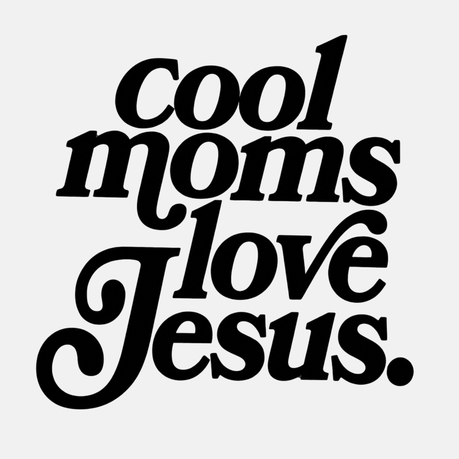 Cool Moms Love Jesus Women's Ultra-Premium Triblend T-Shirt - Natural design preview