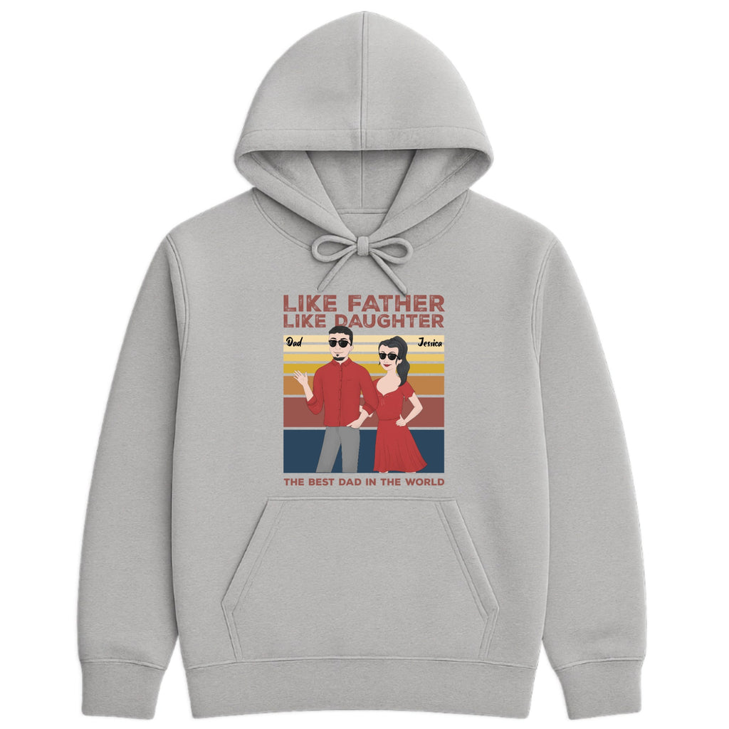 Like father, like daughter Hoodie hero product mockup