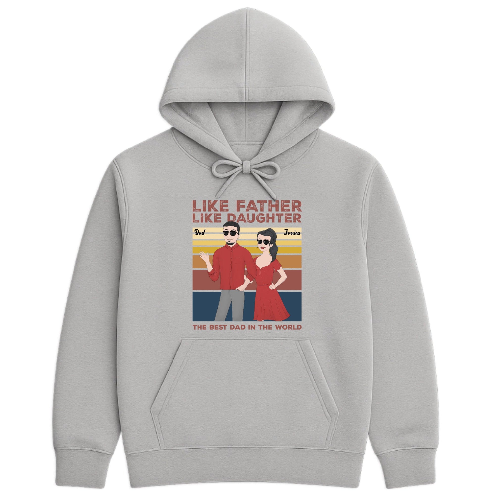 Like father, like daughter Hoodie hero product mockup