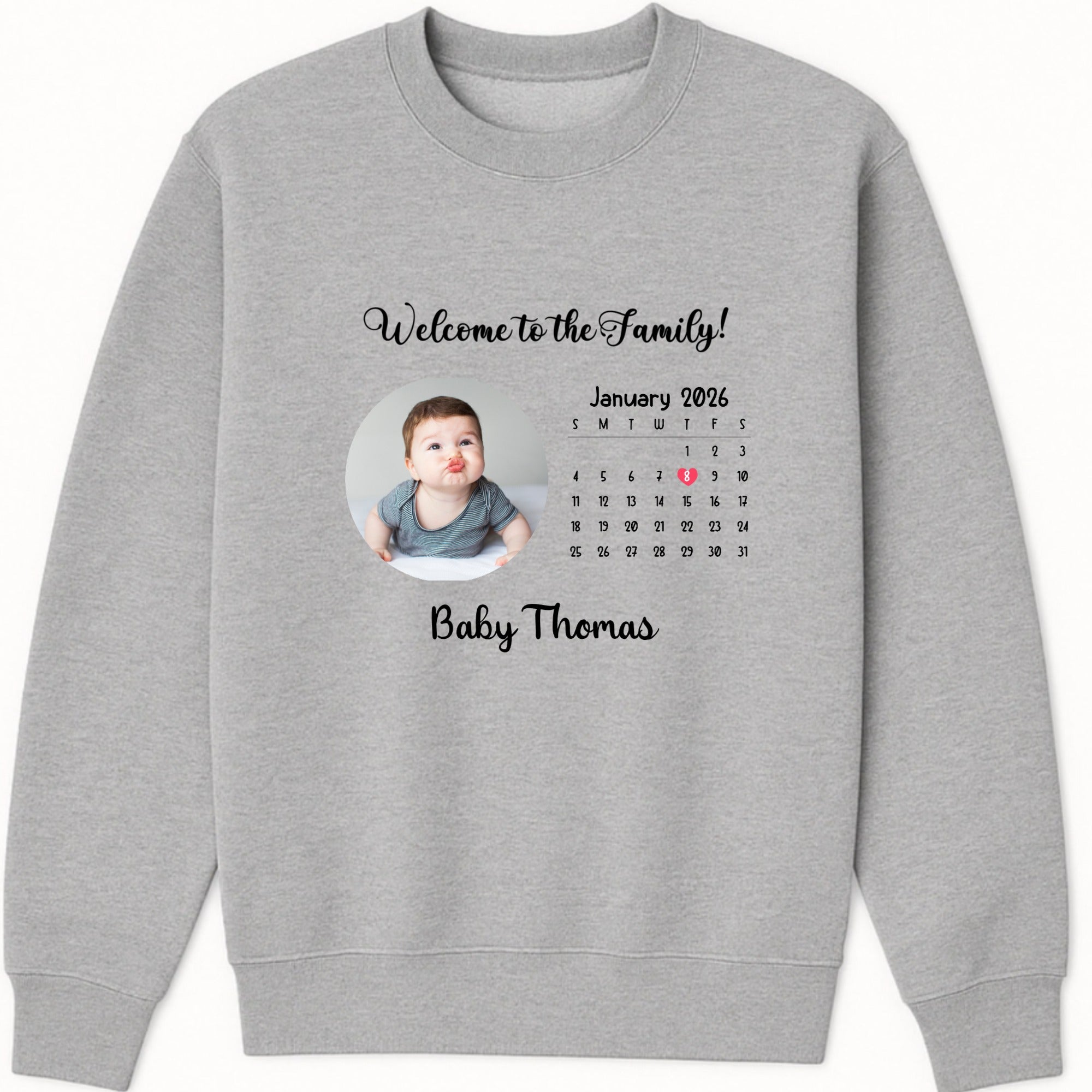 Welcome to the Family! Sweatshirt hero product mockup