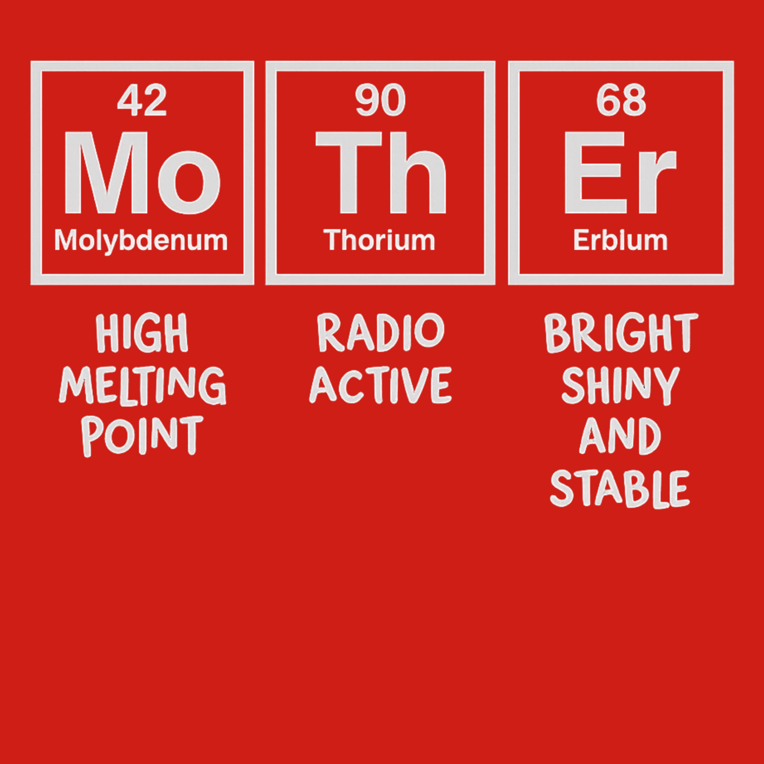 Mom Chemistry Hoodie - Red design preview