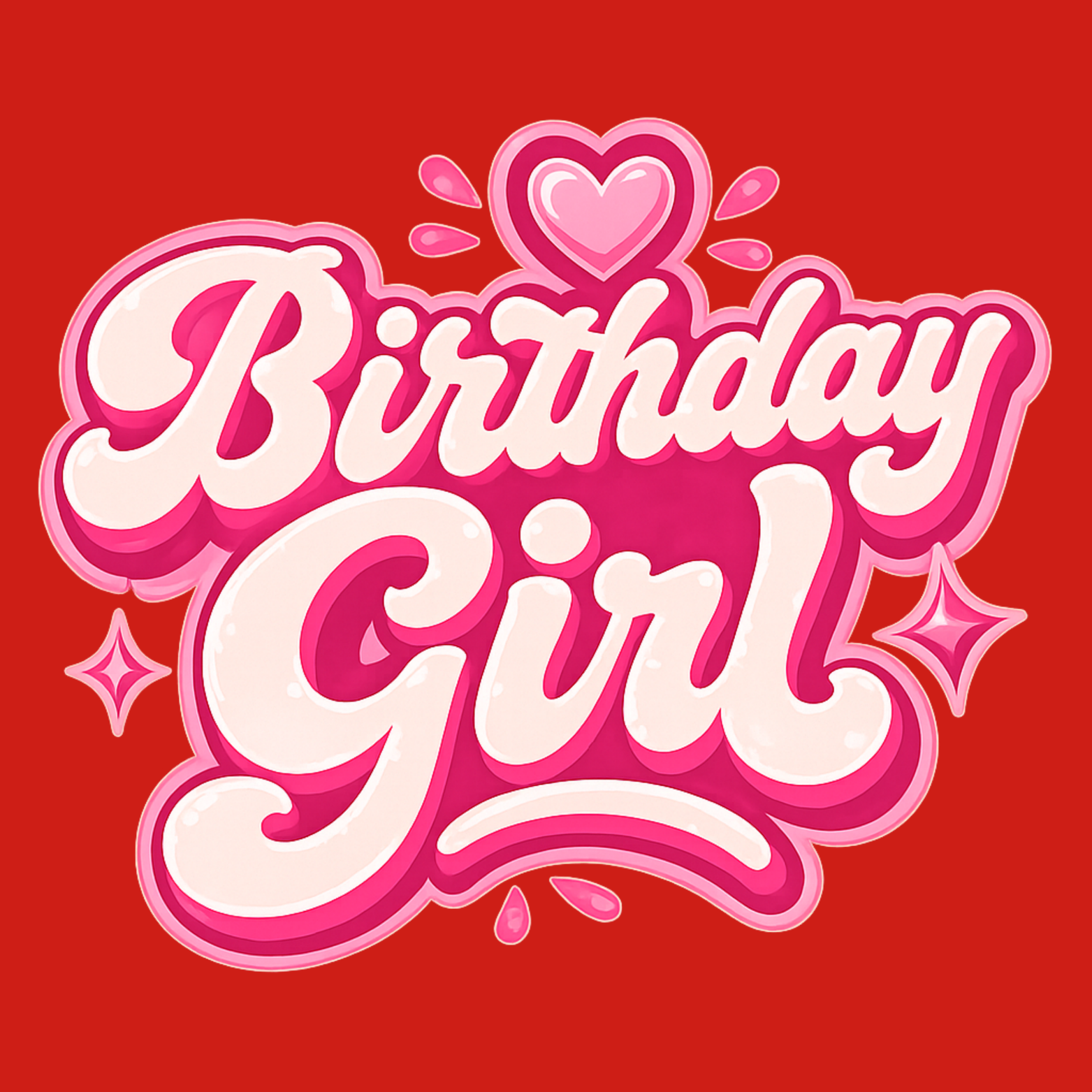 Birthday Girl Hoodie - Red design preview
