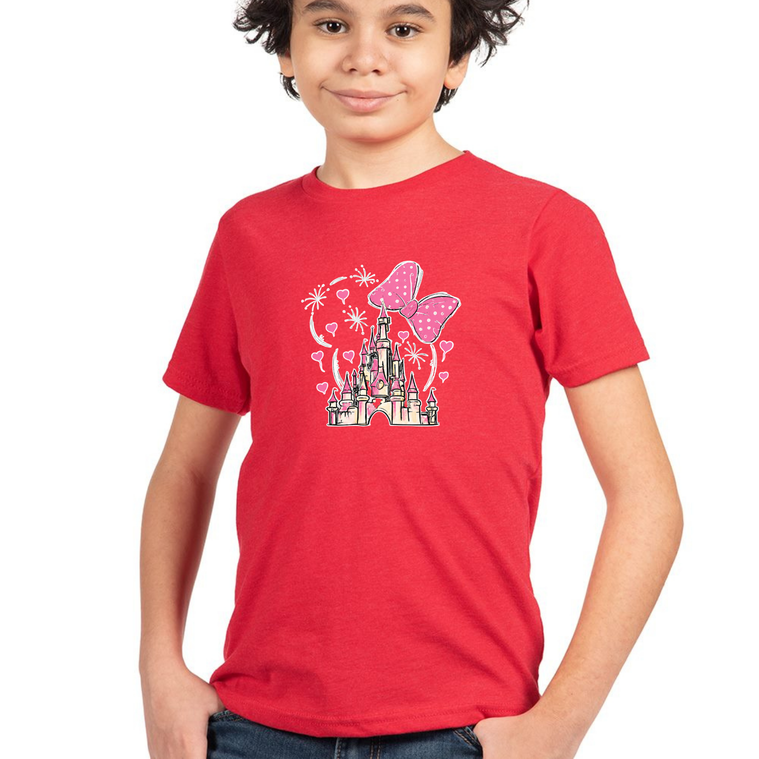 Magical Youth Triblend Tee - Red front mockup