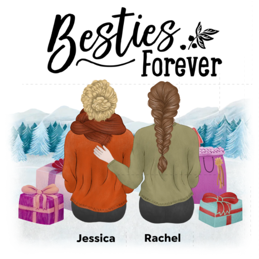 Forever My Bestie Hoodie alternate product view 2