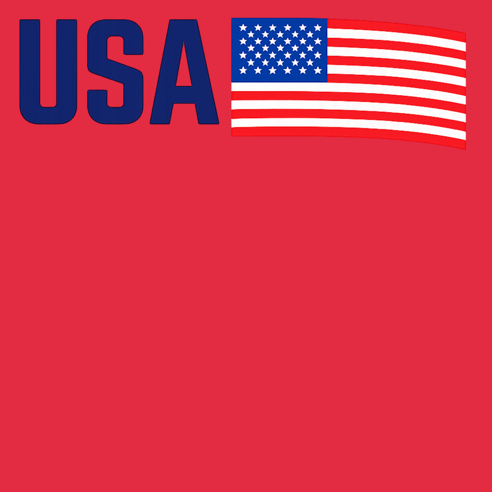 USA Youth Triblend Tee - Red design preview