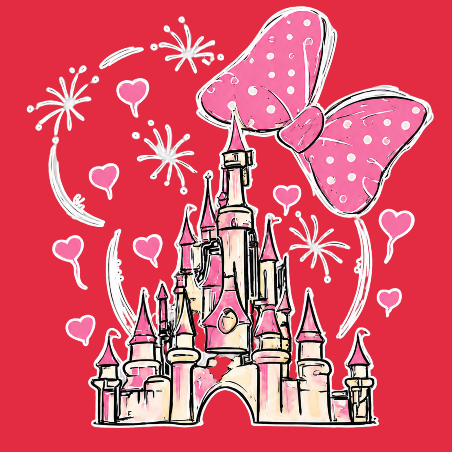 Magical Youth Triblend Tee - Red design preview