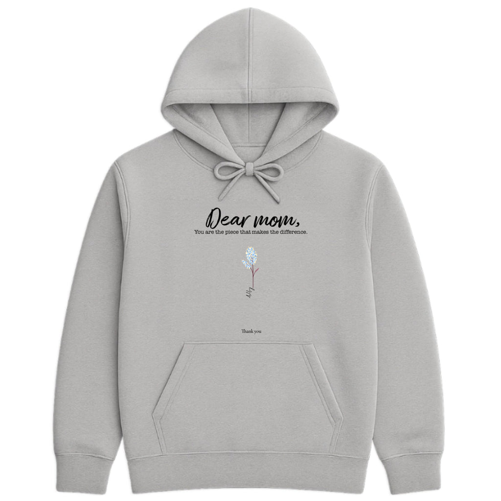 Dear mom... Hoodie hero product mockup