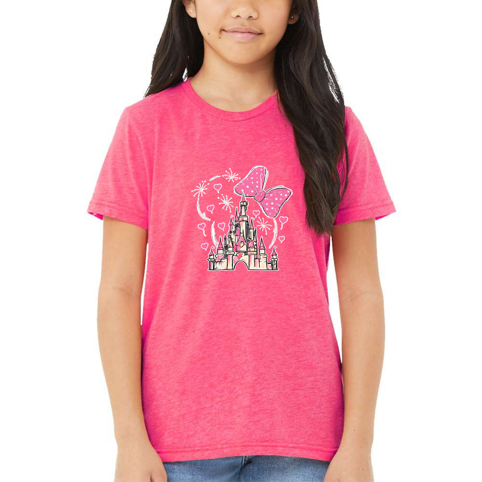 Magical Youth Triblend Tee - Pink front mockup