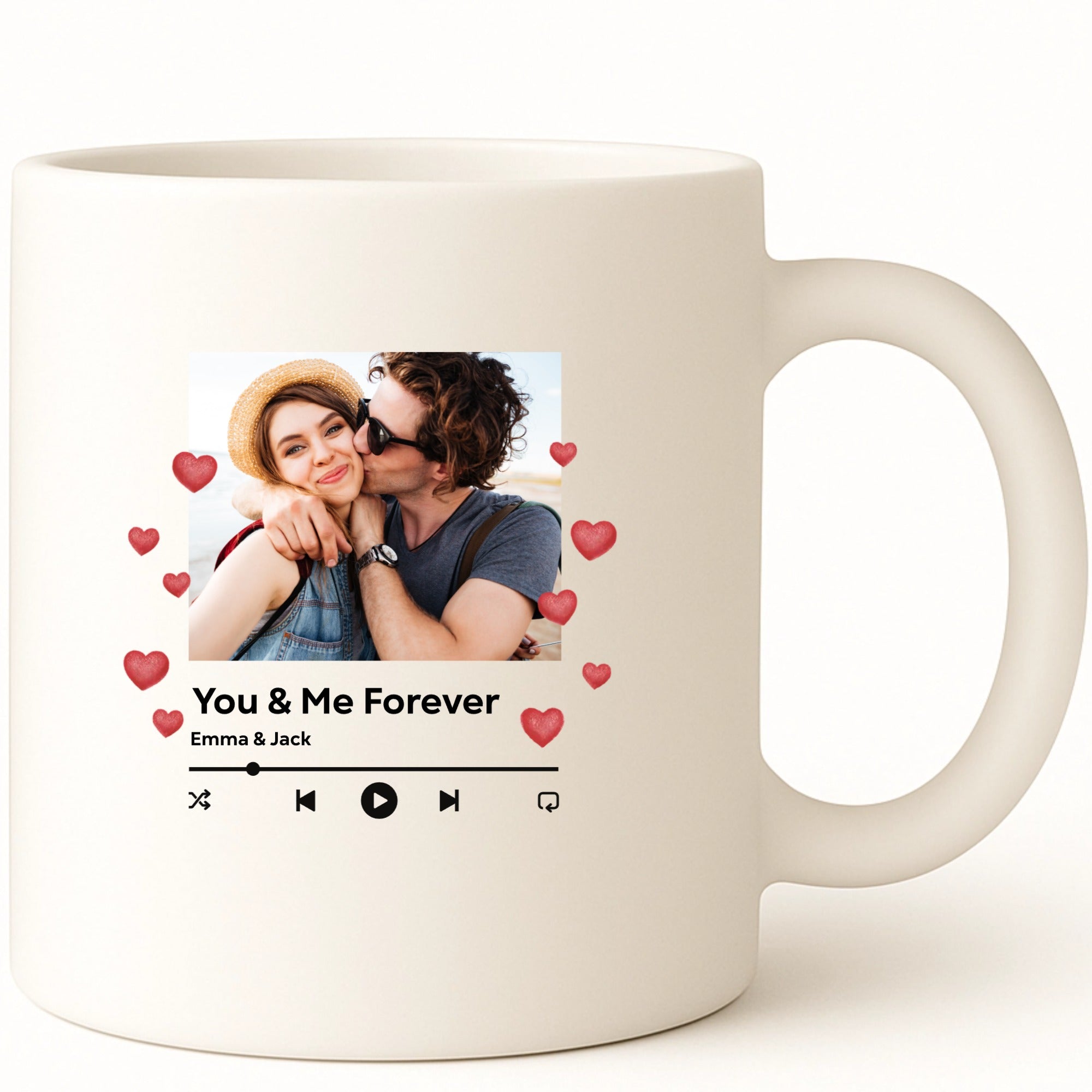 Music player - Valentines Coffee Mug hero product mockup