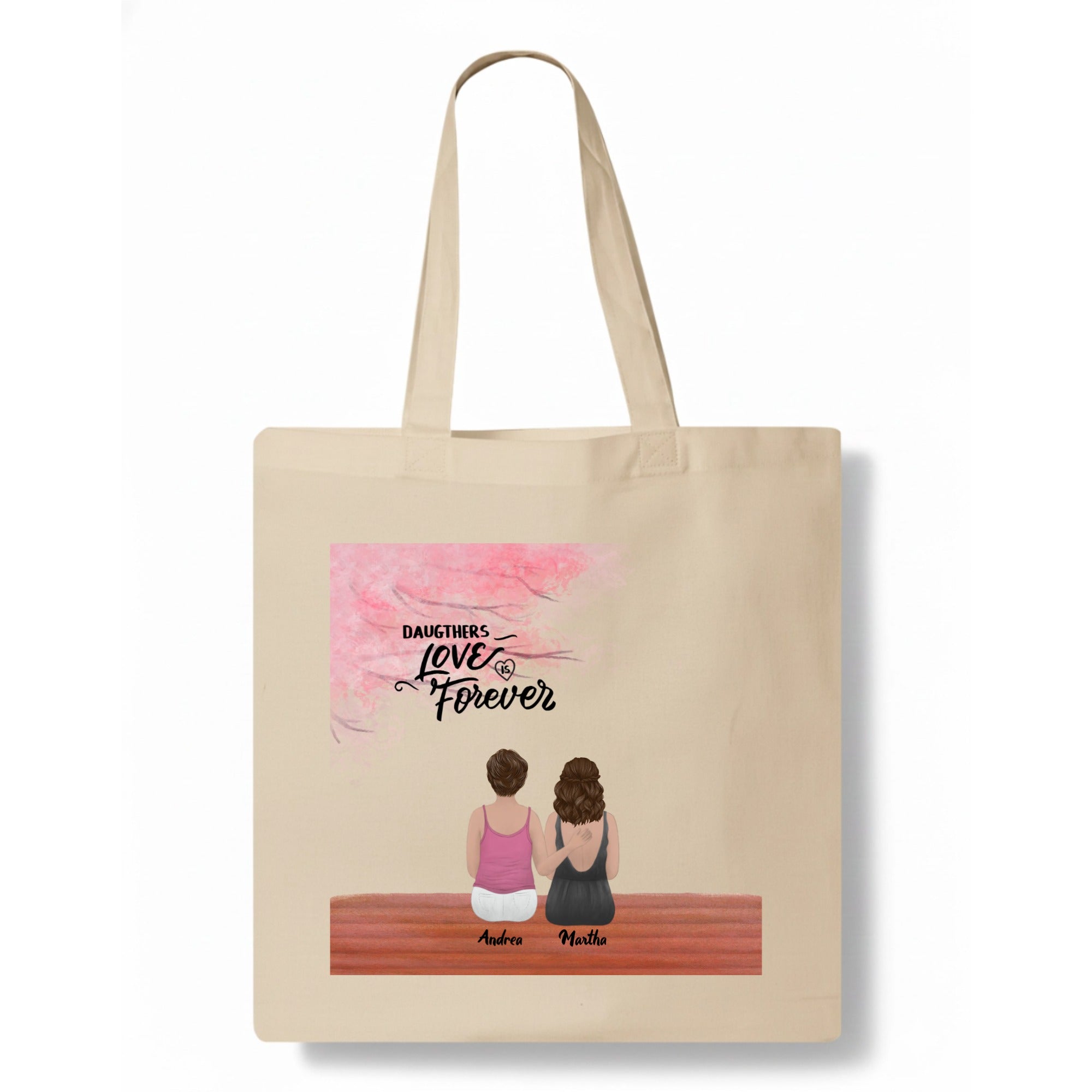 Daughters Love is Forever Tote Bag color variation 1