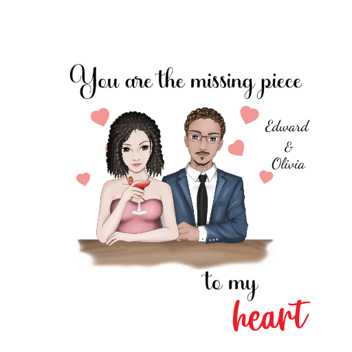 You are the missing piece to my heart Classic T-Shirt color variation 1
