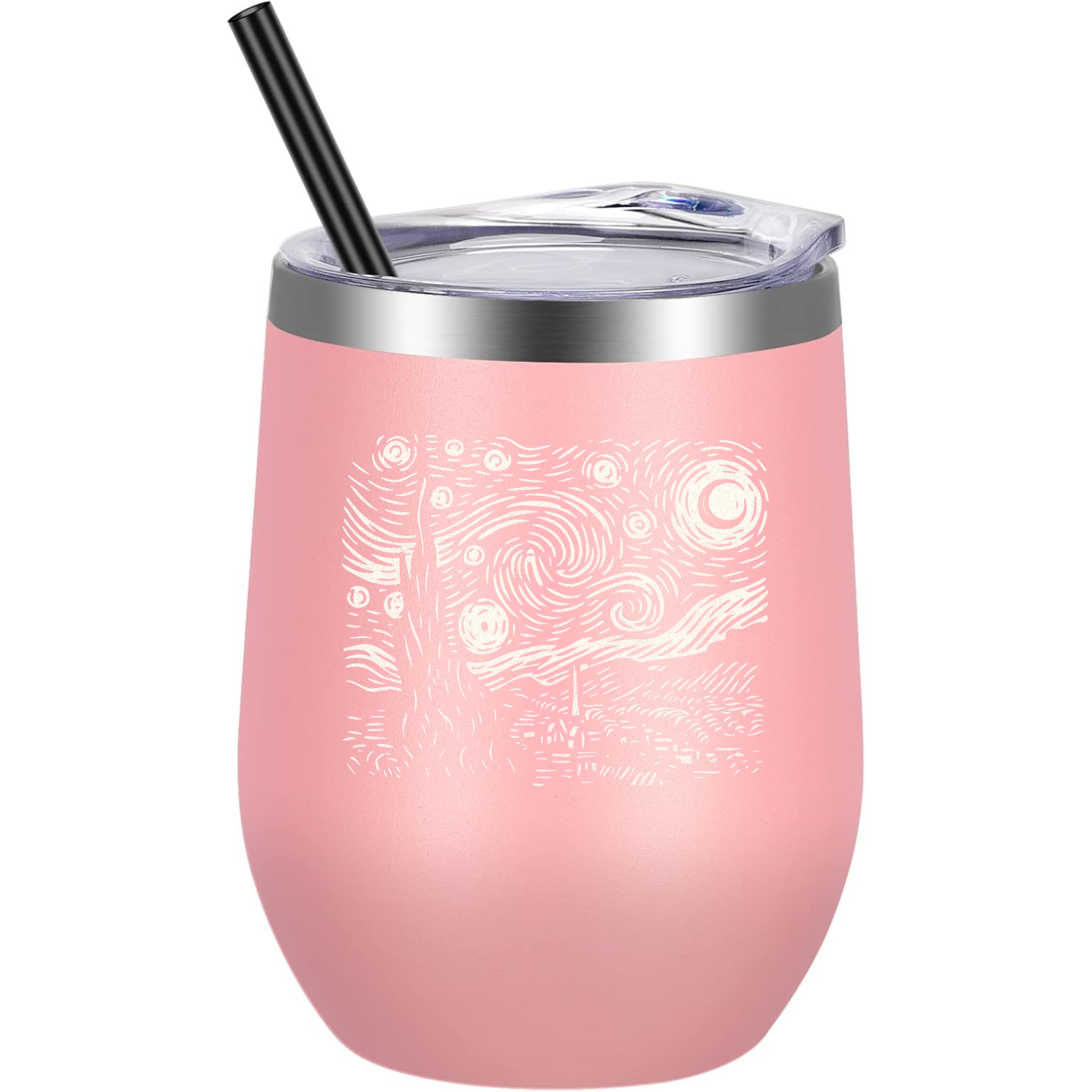 Starry Night Wine Tumbler - Pink