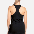 Cool Moms Love Jesus Women's Racerback Tank - Black back mockup