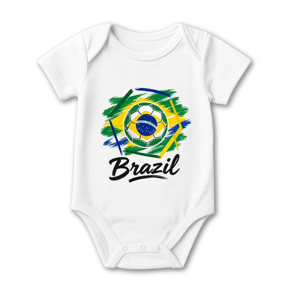 Brazil Football Baby Onesie color variation 1