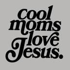 Cool Moms Love Jesus Crewneck Sweatshirt - Sports Grey design preview