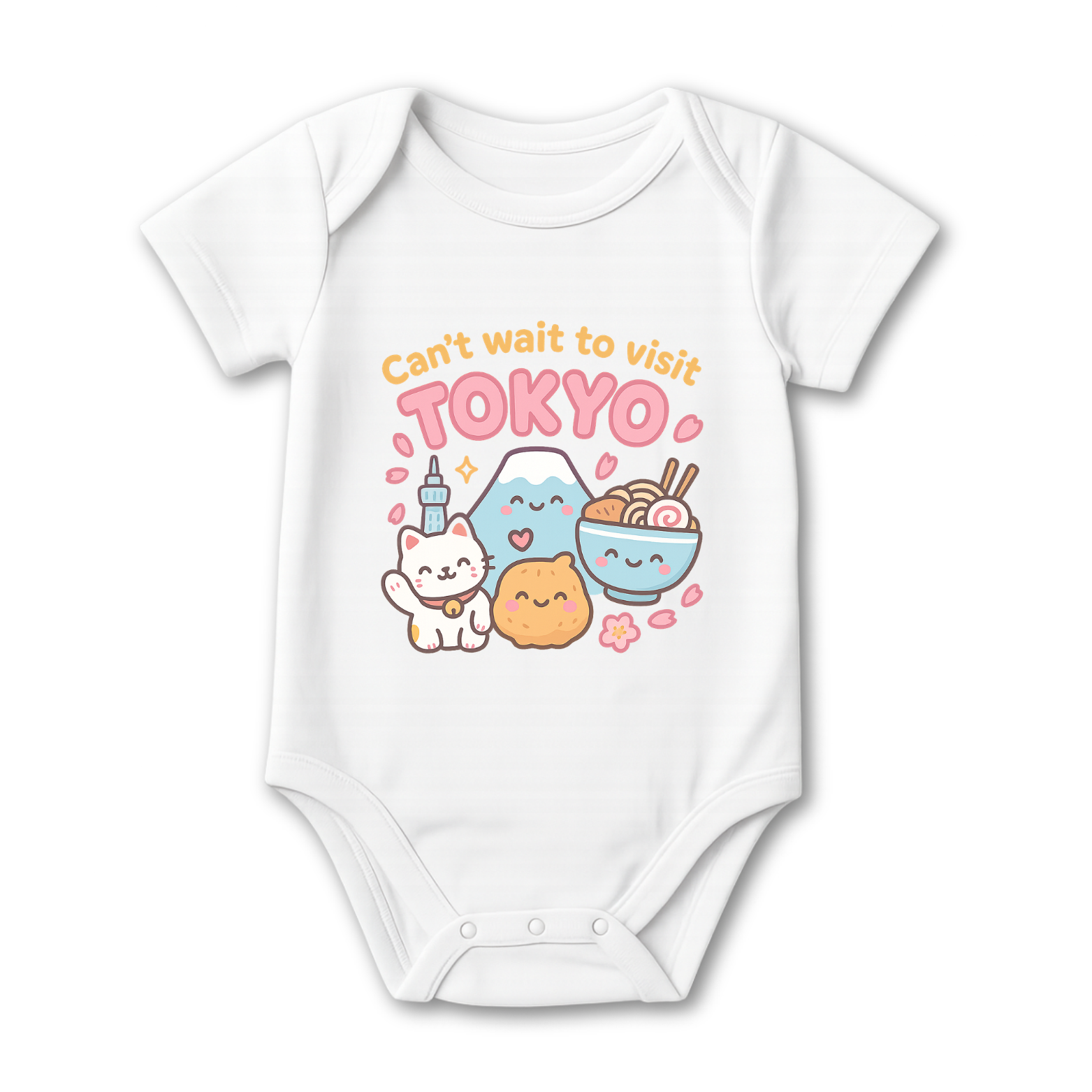 Can't Wait To Visit Tokyo Baby Onesie color variation 1